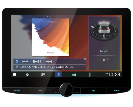 Kenwood DMX5623DABS - 10" HD Floating screen - Wireless carplay + Android Auto (incl dab antenna), Image 8