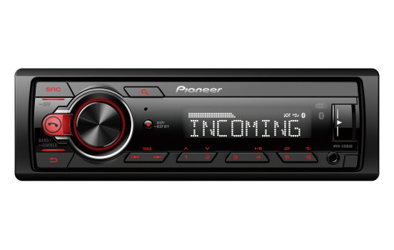 Pioneer MVH-330DAB Receiver 1DIN USB/BT/DAB+ red, Image 2