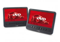 Portable 7 "TFT LED DVD player + monitor set (2 screens)