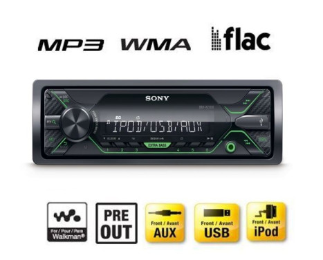 Sony DSX-A212UI 1-DIN Car Radio USB & Entry, Image 2