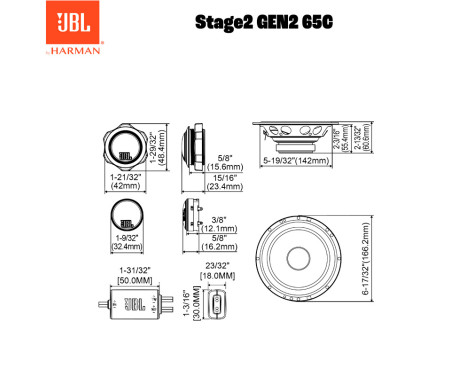 JBL Stage 2 65C 6.5'' (16cm) Compo Set, Image 4