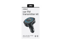 Celly Car Bluetooth FM Transmitter & USB-C+A RGB Lighting
