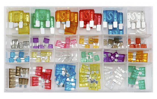Assorted plug-in fuses 118 pieces