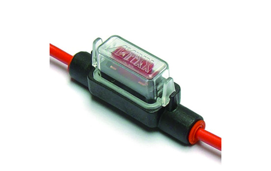 fuse holder Lp 2.5 mm red cable 135 mm in blister