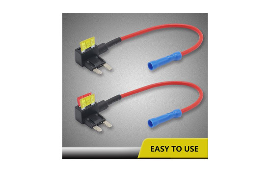 Recoil fuse holder bypass ACZ 10x (incl. 10x 10A & 10x 20A fuses), Image 2