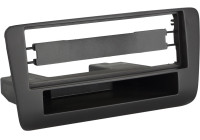 1-DIN Panel with storage tray. Audi A1 2010-2018 Color: Black