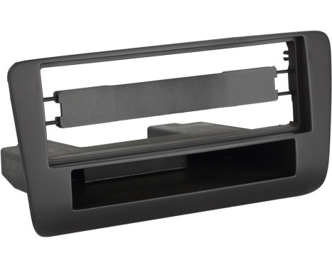 1-DIN Panel with storage tray. Audi A1 2010-2018 Color: Black