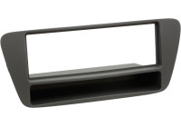1-DIN Panel with storage tray. Audi Q3 2011-2019 Color: Black