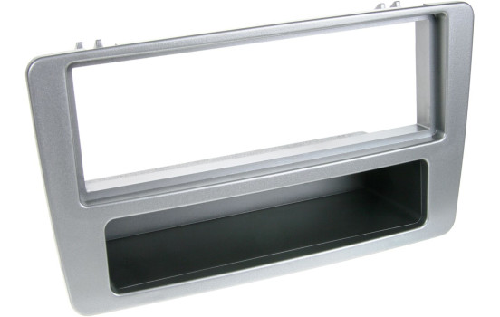 1-DIN Panel with storage tray. Honda Civic 2001-2003 Color: Silver