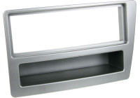 1-DIN Panel with storage tray. Honda Civic 2004-2006 Color: Silver