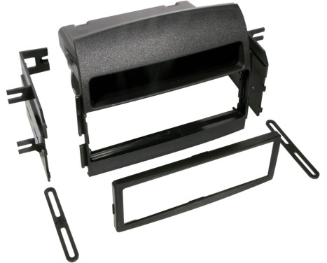 1-DIN Panel with storage tray. Hyundai Sonata 2005-2008 Color: Black