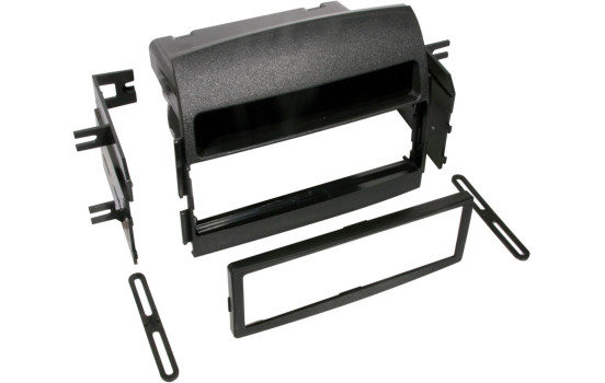 1-DIN Panel with storage tray. Hyundai Sonata 2005-2008 Color: Black