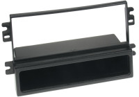 1-DIN Panel with storage tray. Kia Carens II 2002-2006 Color: Black