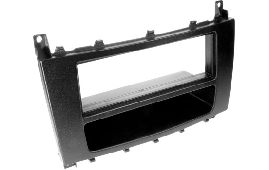 1-DIN Panel with storage tray. Mercedes Benz C Class/ CLC-Class Color: Black