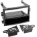1-DIN Panel with storage tray. Nissan 350Z 2002-2005 Color: Black