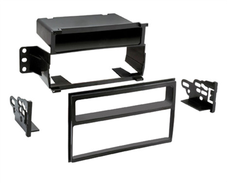 1-DIN Panel with storage tray. Nissan Tiida(US Version) 2007-2011 Color: Black