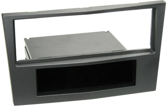 1-DIN Panel with storage tray. Opel Astra/ Antara/ Zafira Color: Charcoal Metallic