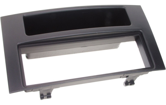 1-DIN Panel with storage tray. Volkswagen Touareg / T5 Mulivan / T5 Transporter Color: Black