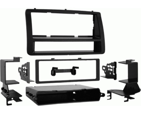 1-DIN radio panel with storage compartment Toyota Corolla 2002-2007
