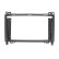 2-DIN 9" panel for various Mercedes models, black