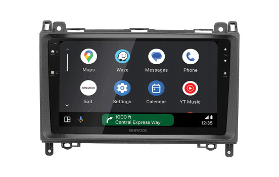 2-DIN 9" panel for various Mercedes models, black, Image 3