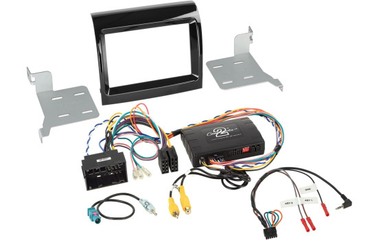 2-DIN Flush-Mount Kit + Info Adapter Fiat Ducato/ Citroën Jumper/ Peugeot Boxer(250*) 2016-> Piano Lacquer Z