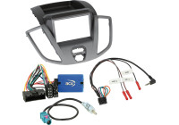 2-DIN Kit Ford Transit 2014-2019 with compartment