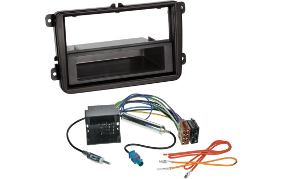 2-DIN kit Volkswagen - Seat - Skoda with storage compartment