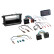 2-DIN Kit with storage compartment Skoda/VW Black