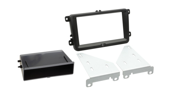 2-DIN Kit with storage compartment Skoda/VW Black, Image 2