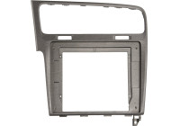 2-Din Panel 10" with storage compartment VW Golf 2012-2020 Silver