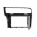 2-Din Panel 10" with storage compartment VW Golf 7 2012-2020 Black, Thumbnail 6