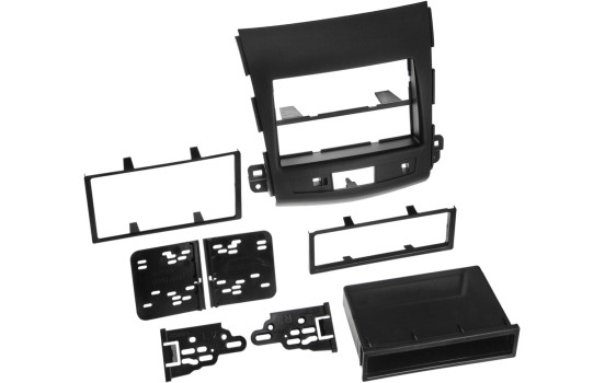 2-DIN Panel Citroën C-Cross - Peugeot 4007- Mitsubishi Outlander 2007-2012 - Color: Black
