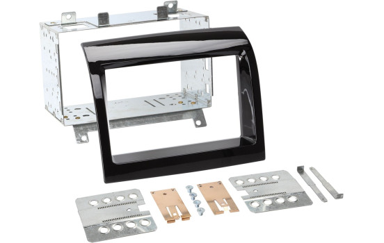 2-DIN Panel Fiat Ducato - Citroën Jumper - Peugeot Boxer - Color: Piano Black