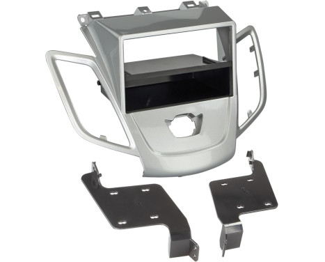 2-DIN Panel Ford Fiesta 2008-2013 Color: Silver