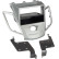 2-DIN Panel Ford Fiesta 2008-2013 Color: Silver