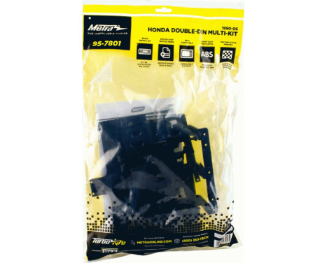 2-DIN Panel Honda/ Acura/ Isuzu -> Color: Black (METRA), Image 2