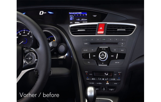 2-DIN Panel Honda Civic | 2012-2019 | Colour black, Image 3