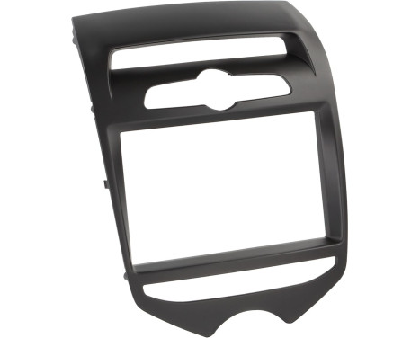 2-DIN Panel Hyundai iX 20 with pocket for manual climate control 2010-2017 Color: Matt Black, Image 2