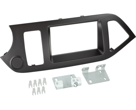 2-DIN Panel Kia Picanto 2011-2018 Color: Black, Image 2