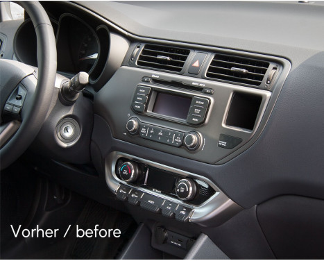 2-DIN Panel Kia Rio 2011-2015 Color: Anthracite, Image 3