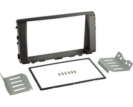 2-DIN Panel Kia Rio 2017-2023 - Color: black