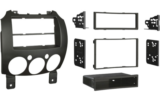 2-DIN Panel Mazda 2 - 2008-2015 Color: Black