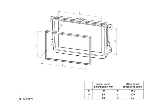 2-DIN Panel Mazda 2 - 2008-2015 Color: Black, Image 2