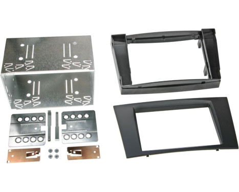 2-DIN Panel Mercedes Benz E-class / CLS - Color: Black