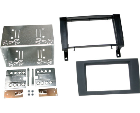 2-DIN Panel Mercedes Benz SLK-Class R171 2004-2011 Color: Rubbertouch Black