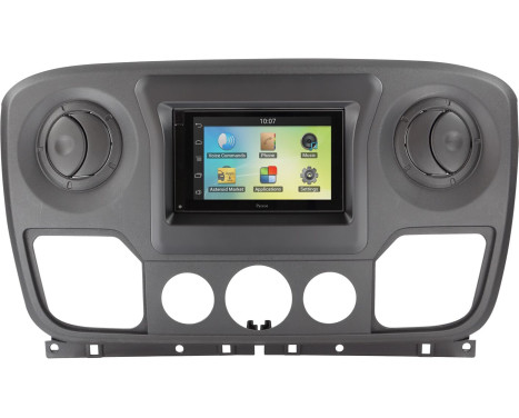 2-DIN Panel Nissan NV400 - Opel Movano - Renault Master - Color: Black, Image 2