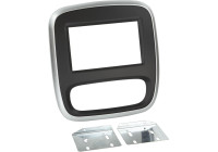 2-DIN Panel Opel - Renault - Fiat - Nissan - Color: Black/silver