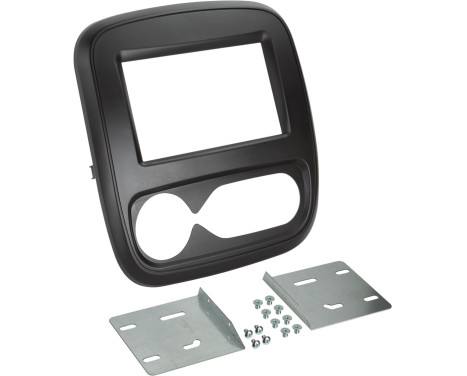 2-DIN Panel Opel Vivaro (X82) - Renault Trafic (E82-F82) 2014-2018 Color: Black