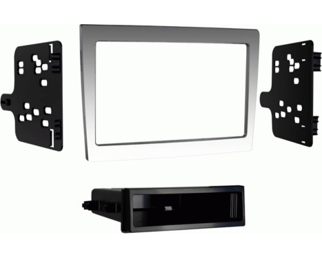 2-DIN Panel Porsche 911/ Boxster/ Cayman -> Color: Silver (METRA)